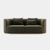 Parliament Green Stitched Luxury Sofa