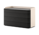 Laskasas Pema chest of drawers – Black Lacquer Matte