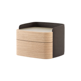 Laskasas Pema Bedside Table in Natural Oak with transparent background