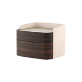 Laskasas Pema Bedside Table in Smoked Eucalyptus with transparent background