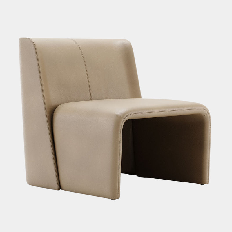 Pereira Natural Leather Flow Armchair