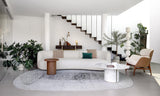 Polished Brass Saraya Console Table styled in a luxury interior