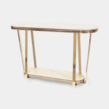 Castro Lighting Euphoria Console Table in polished brass, available from Touched Interiors UK