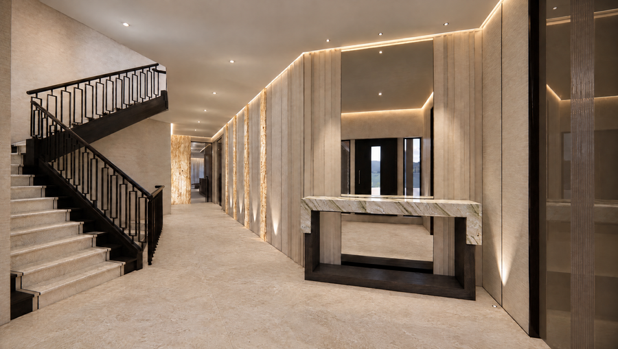 Entrance hall, Mottram St Andrew, Cheshire