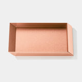 Prospetto Flat Luxury Desk Tray, shown in copper