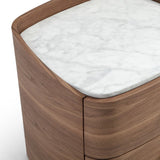 Vertu Bedside Table - Walnut
