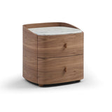 Vertu Bedside Table - Walnut