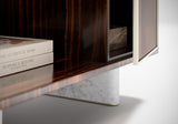 Ravello Fluted Glass Luxury Cabinet, close-up detail