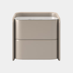 Rebecca Patina Marble Top Luxury Bedside Table – Modern Designer Nightstand