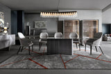 Giorgio Collection Moonlight Rectangular Dining Table in Tasmanian curly eucalyptus, third view