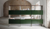 Reticolo Lacquered Luxury Bookcase in a room setting