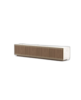 Laskasas Rick TV Cabinet 240cm in walnut with Carrara marble top and gold detailing