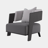 Roma Grey High-End Luxury Outdoor Armchair