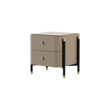 Laskasas Rosie Bedside Table in Beige Grey with transparent background