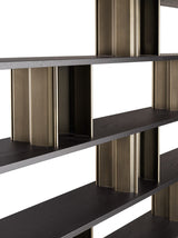 Rosone Staggered Shelf Luxury Bookcase, detail