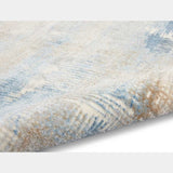 Rush Blue Beige Luxury Rug, available from Touched Interiors UK