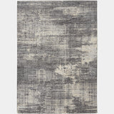 Rush Crosshatch Grey Beige Luxury Rug, available from Touched Interiors UK