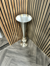 Ex-Display Floor Standing Silver Vase