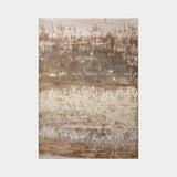Sabbia Metallic Wave Luxury Rug in gold and bronze