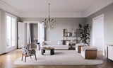 Sasha Round Luxury Coffee Table styled in a luxury interior