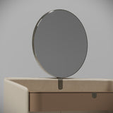 Savoy Leather Shell Luxury Console Table, close-up detail