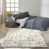 Sculptural Blue Wool Luxury Rug, available from Touched Interiors UK