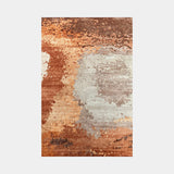 Serge Lesage Granite Tawny Leather Rug in tawny leather