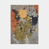Serge Lesage Mask Sugar Cane Rug in sugar cane