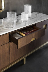 Sezione Brass Stand Luxury Sideboard, detail