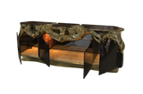 Sakar Luxury Polished Brass Sideboard & Emperador Marble