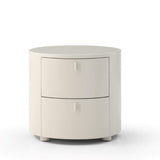 Sims Bedside Table - Matte Beige
