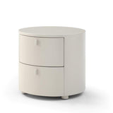 Sims Bedside Table - Matte Beige