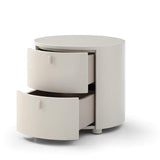 Sims Bedside Table - Matte Beige