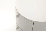 Sims Bedside Table - Matte Beige