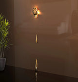 Saka Gold Luxury Handcrafted Polished Brass Wall Lamp