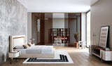 Sterling Wood Trim Luxury Bed styled in a luxury interior