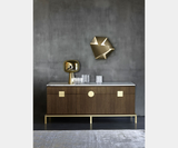 Tangram Small Gold Mirror Luxury Wall Light, view 2