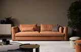 Tessuto Bronze Plate Luxury Sofa in a lounge setting