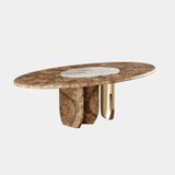 The Private Label Pattern Oval Dining Table, view 2