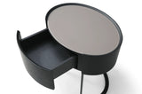 Verge Bedside Table - Black Oak