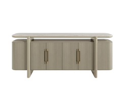 Touched Interiors - Alvorada Luxurious Antique Brass Sideboard