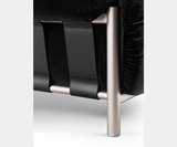 Trentini Leather Strap Luxury Sofa, view 4