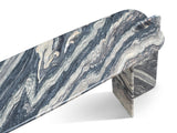 Tressette Folded Slab Luxury Console Table, detail