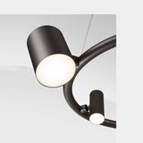 Valzer Adjustable Spot Ring Luxury Suspension Lamp, view 3
