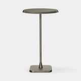 Velario Pedestal Luxury Side Table, round shape in another finish, second view