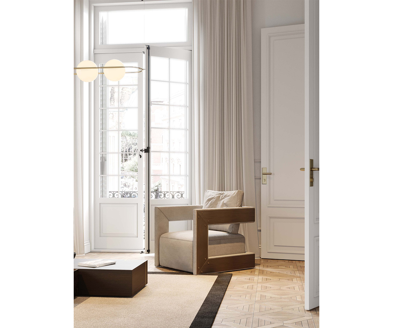 Kaito Armchair: Modern Luxury Meets Japandi Minimalism | Touched Interiors