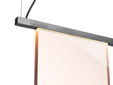 Vetrata Acrylic Panel Luxury Suspension Lamp, view 4