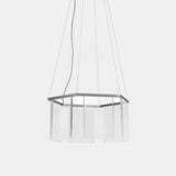 Vetrata Hexagonal Acrylic Luxury Suspension Lamp, view 4