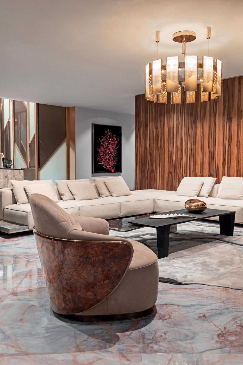 Elevate Your Living Space with the Adele Armchair. This modern seating option by Visionnaire features a captivating interplay of textures, finishes, and exceptional comfort, perfect for any discerning design enthusiast.