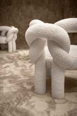 Unique Modern Armchair: Dare to be different with the Shibari Armchair by Visionnaire. This modern armchair boasts a love knot design and an irresistible teddy bear fabric.